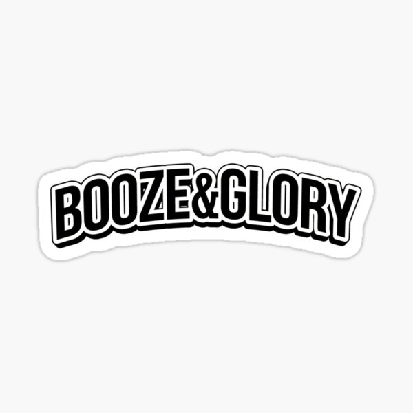 "booze and glory logo" Sticker for Sale by Daisukesah Redbubble