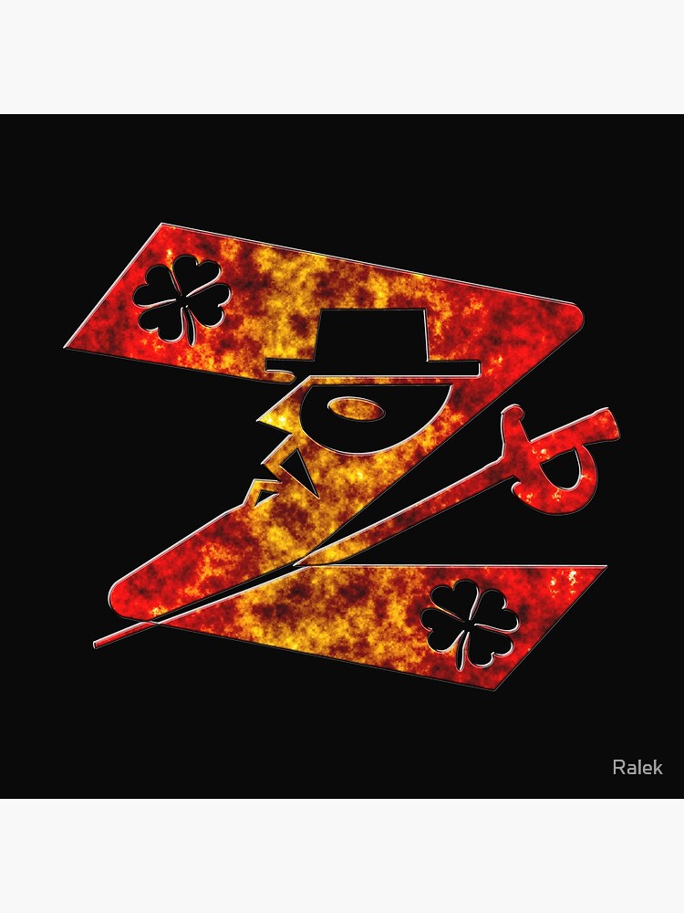 In the name of Zorro # 4-leaf clover Lucky charm - Z for Zorro with his famous sword! by Ralek