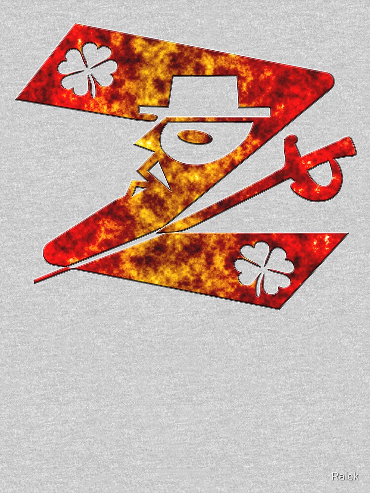 In the name of Zorro # 4-leaf clover Lucky charm - Z for Zorro with his famous sword! by Ralek