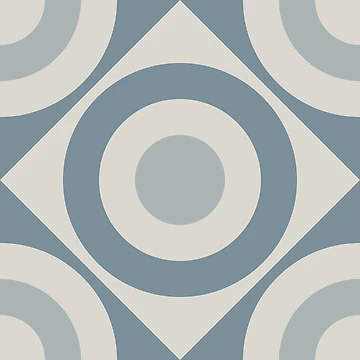 Artwork thumbnail, Geometric Pattern: Rondel Diamond: Bluestone by Red Wolf