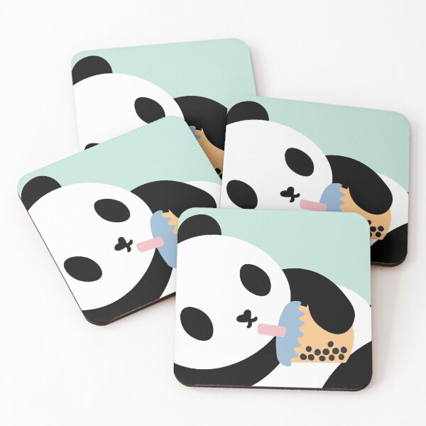 Item preview, panda bubble tea designed and sold by KucingLucu.