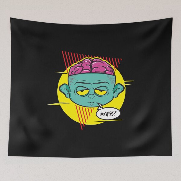 Item preview, Retro Zombie Brain designed and sold by maje23.