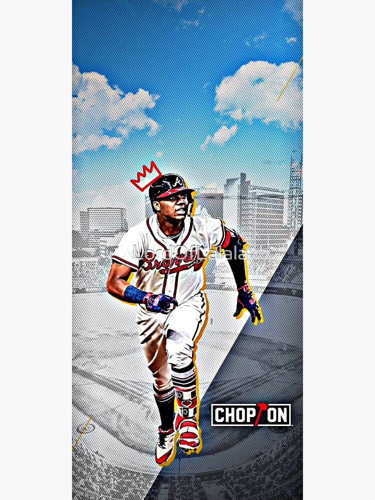 Ronald Acuna Jr. #13 Atlanta Skyline Phone Case Sticker for Sale