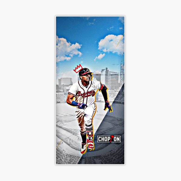 Ronald Acuna Jr. #13 Atlanta Skyline Phone Case Sticker for Sale