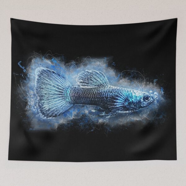 Item preview, Guppy Moscow blue - Poecilia reticulata designed and sold by AquariumLutter.
