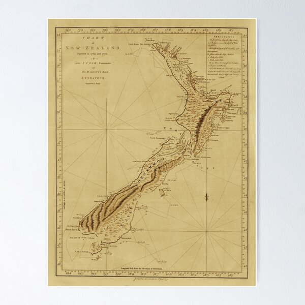 Item preview, New Zealand 1770 designed and sold by mollyfare.