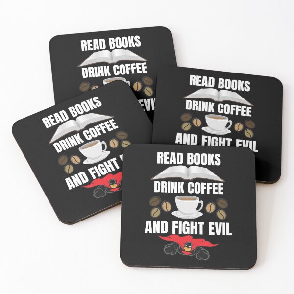 Item preview, Read books, drink coffee and fight evil! designed and sold by HROC.