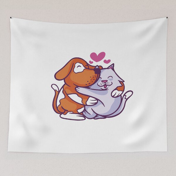 Item preview, Cat dog hug designed and sold by DerSenat.