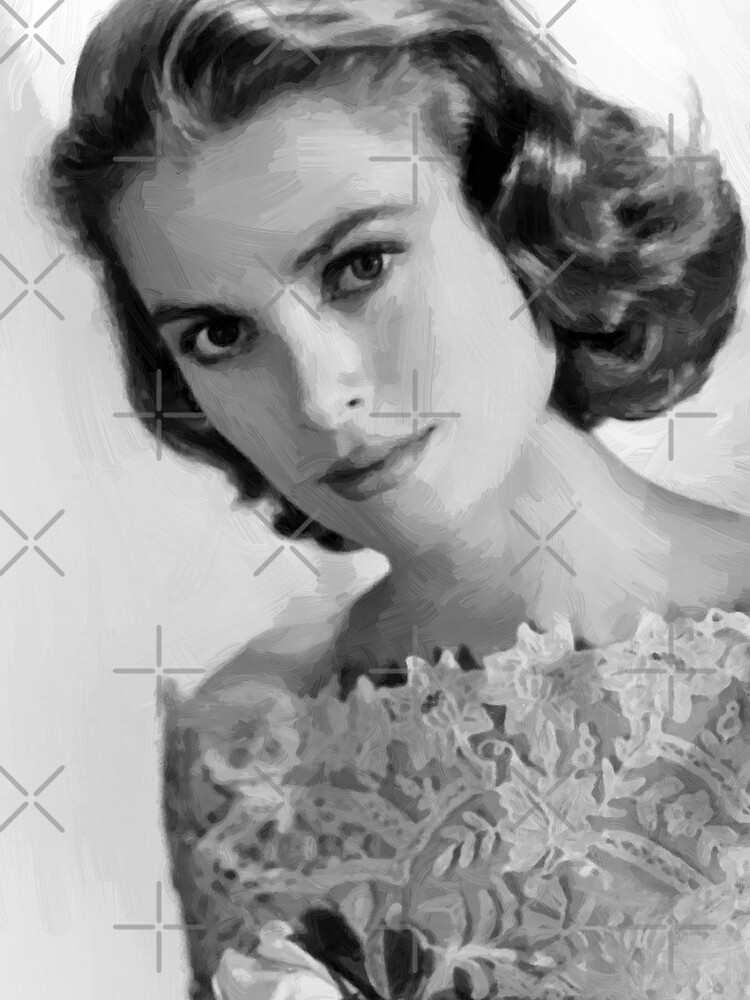 Grace Kelly Peinture l huile Foulard