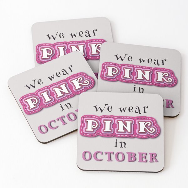 Item preview, We Wear Pink in October - Felt cutout 3D. Breast cancer awareness designed and sold by clairesartworks.
