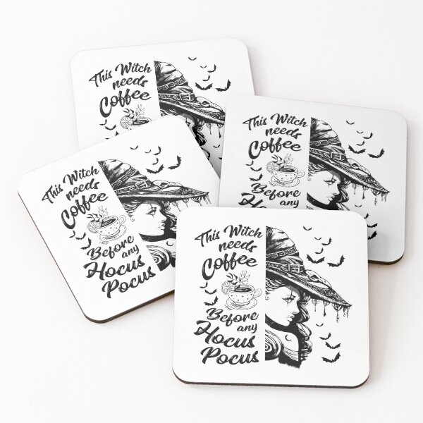 Item preview, This Witch needs Coffee before any Hocus Pocus Women Girls Halloween designed and sold by Dolphin Graphic.