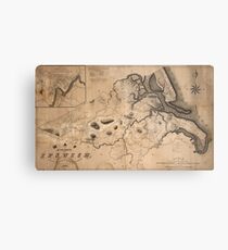 Map of Ipswich 1832 Metal Print