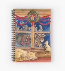 Christmas Visitors Spiral Notebook