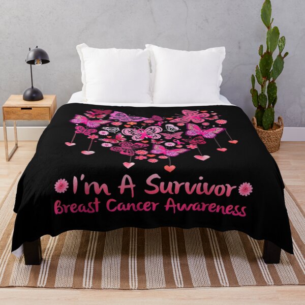 Item preview, Butterfly Heart Survivor Breast Cancer Awareness designed and sold by dianev79.