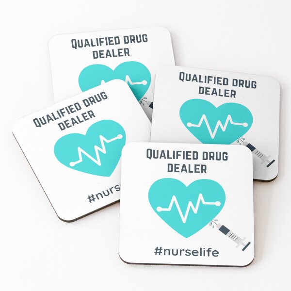 Item preview, Qualified Medication Dealer. Nurse Life. Funny Gift for Nurses. designed and sold by BlushingCreatives.