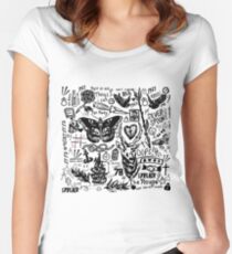 Camiseta entallada de cuello redondo Tatuajes de Larry Stylinson