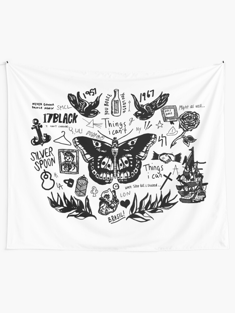 Alternate view of Harry - All Tattoos Tapestry
