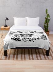 Harry - All Tattoos Throw Blanket