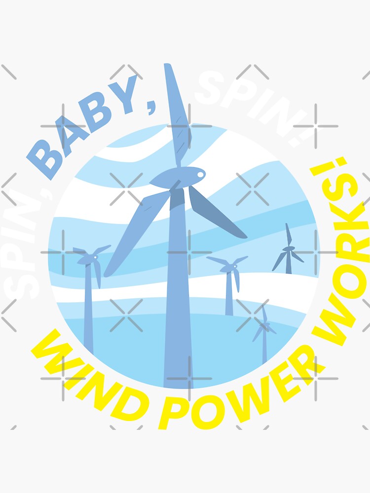 Windpower Wind Power Works Wind Energy Sticker by mooon85