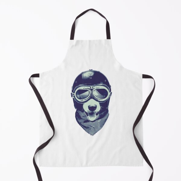 Item preview, Dog with motorcycle helmet designed and sold by DerSenat.