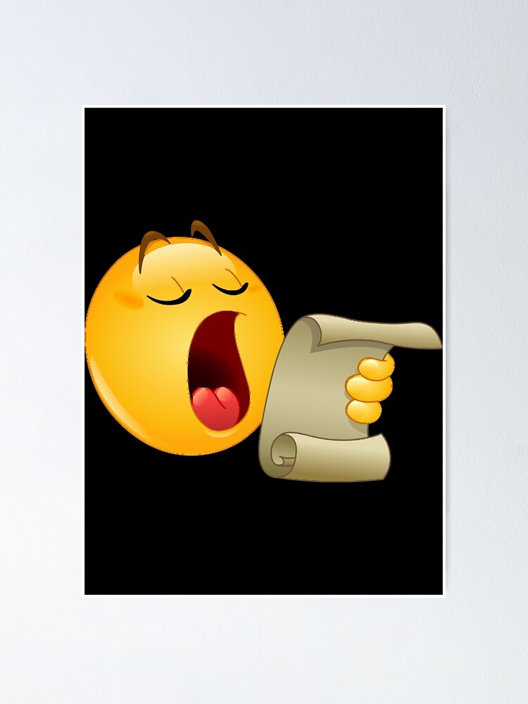 "Making an Announcement Emoji Emoticon " Poster for Sale by