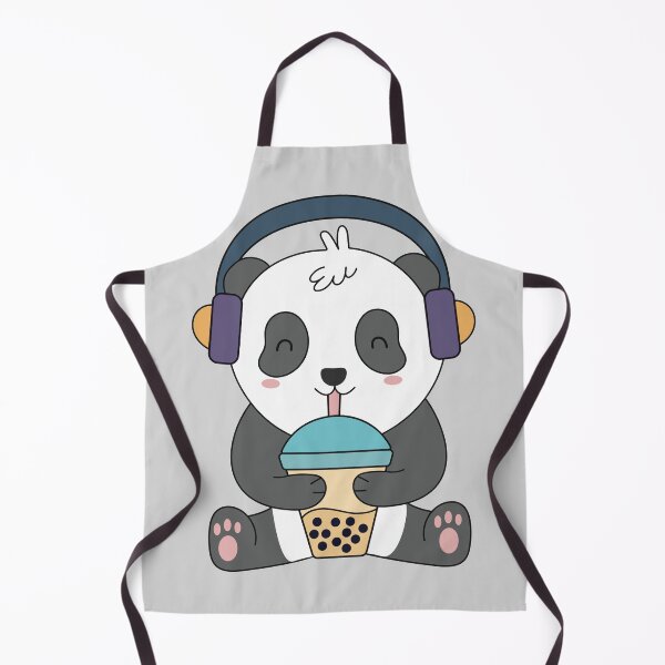 Item preview, Panda listen to music-boba tea lover designed and sold by ZaryousStuff.