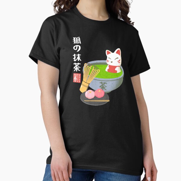 Item preview, Kitsune Matcha designed and sold by dokidokicomics.