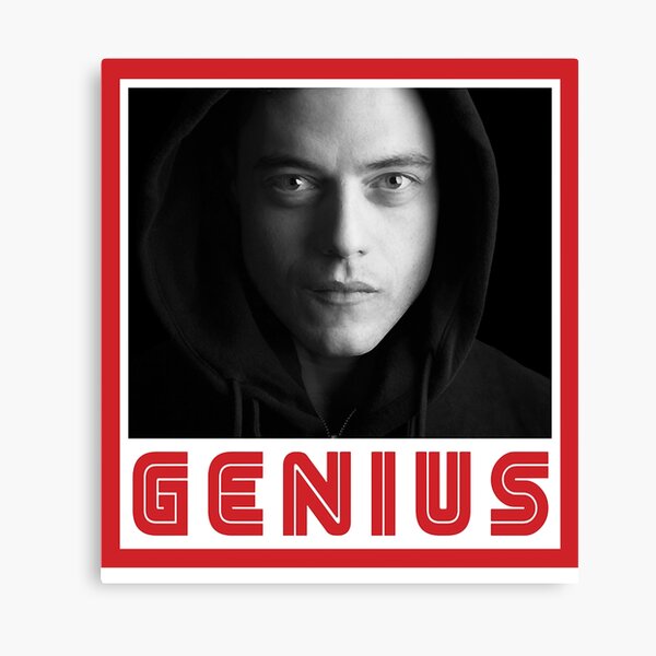 Elliot Alderson canvas, Hacker wall art, TV series wall art, Drama