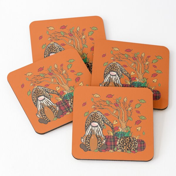 Item preview, Gnome Leopard Pumpkin Fall Leaves Autumn Tree Cute Design  designed and sold by alenaz.