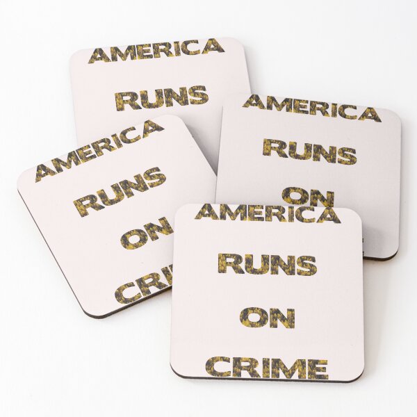 Item preview, america runs on crime designed and sold by vivaFREEDOM.