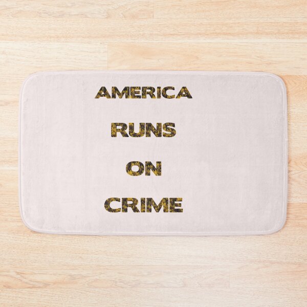 Item preview, america runs on crime designed and sold by vivaFREEDOM.