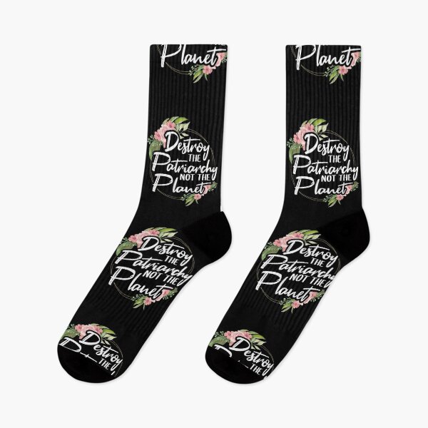Item preview, Destroy the Patriarchy Not the Planet Shirt, Floral Art for Proud Feminist designed and sold by Merchking1.