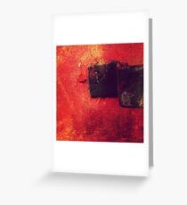 Red Abstract Greeting Card