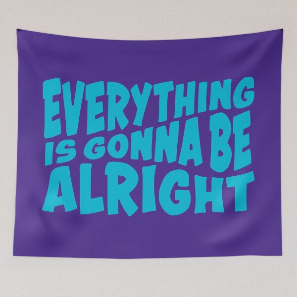 Item preview, Everything is Gonna Be Alright - purple designed and sold by Crystal Heart CS.