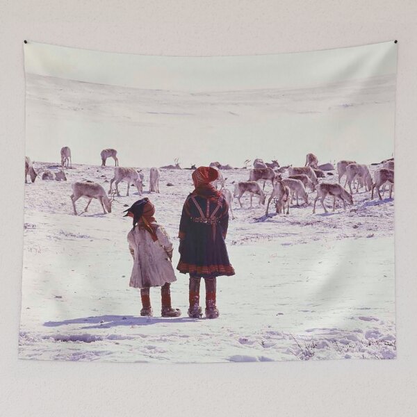 Item preview, Girls watching reindeer designed and sold by Night-parade.