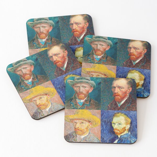 Item preview, Van Gogh Self-Portrait Collage designed and sold by Meek-Anime.