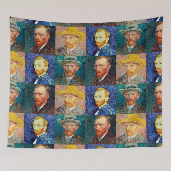 Item preview, Van Gogh Self-Portrait Collage designed and sold by Meek-Anime.