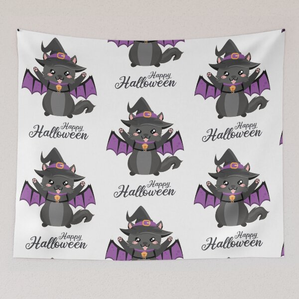 Item preview, Black Cat in Halloween Costume 02 designed and sold by I'm  Redz.