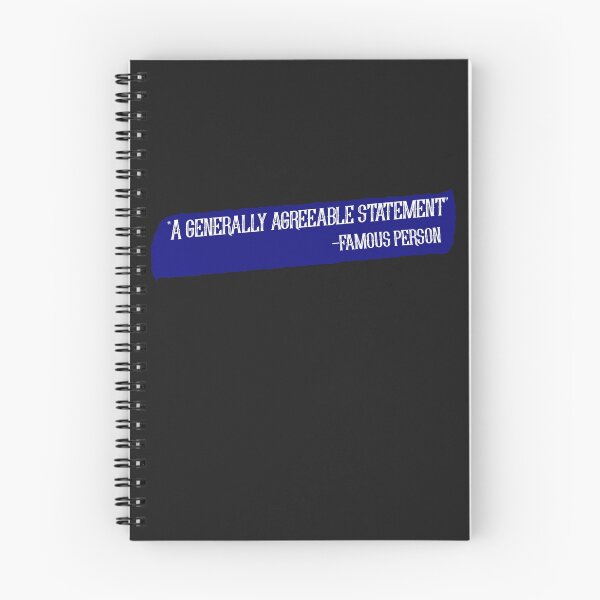 Item preview, Profound Quote From A Famous Person Blue Banner designed and sold by IronicBGear.