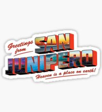 san junipero Sticker