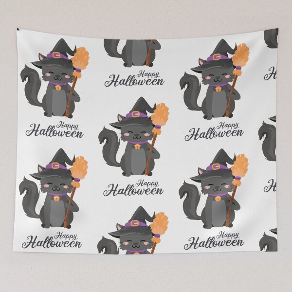 Item preview, Black Cat in Halloween Costume 03 designed and sold by I'm  Redz.
