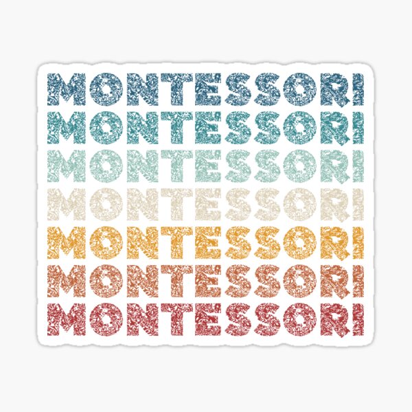 Montessori Mama Sticker for Sale by Januaryjuneco