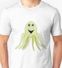 Cartoon style octopus art Unisex T-Shirt