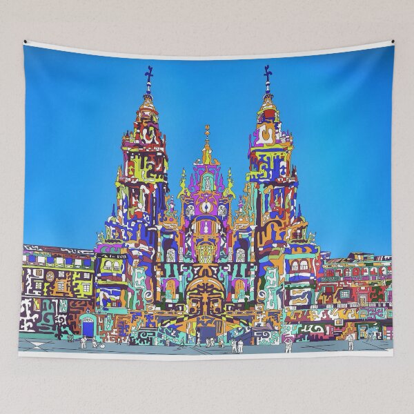Item preview, Santiago de Compostela Cathedral Galicia in the streets, Urban Sketchers Spain  designed and sold by cachaldora.