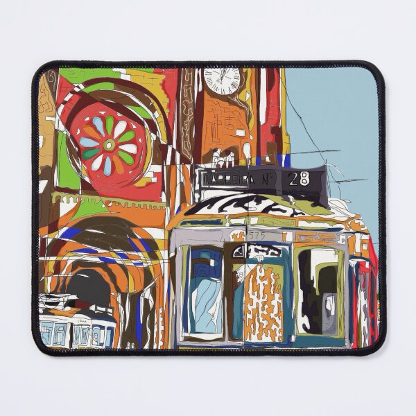 Item preview, Lisbon Cathedral and streetcar, Urban Sketchers Portugal designed and sold by cachaldora.