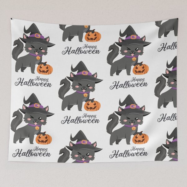 Item preview, Black Cat in Halloween Costume 04 designed and sold by I'm  Redz.