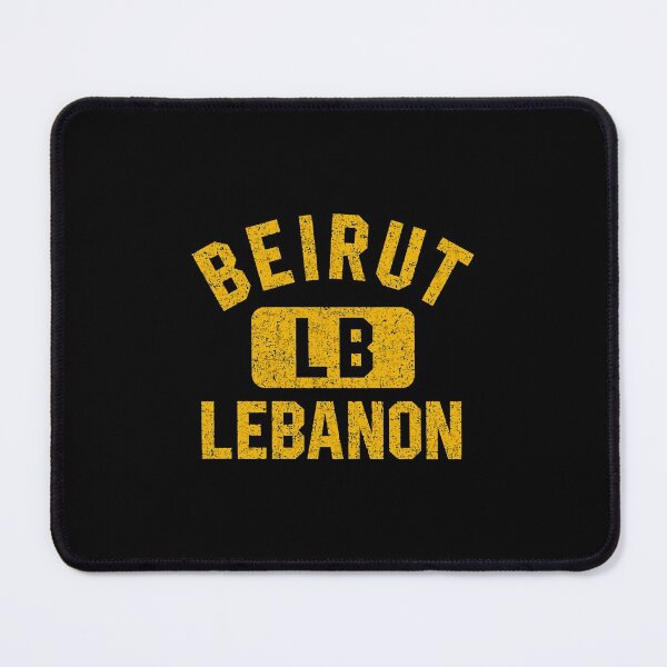 Item preview, Beirut Lebanon Gym Style Distressed Amber Print designed and sold by ichieli.