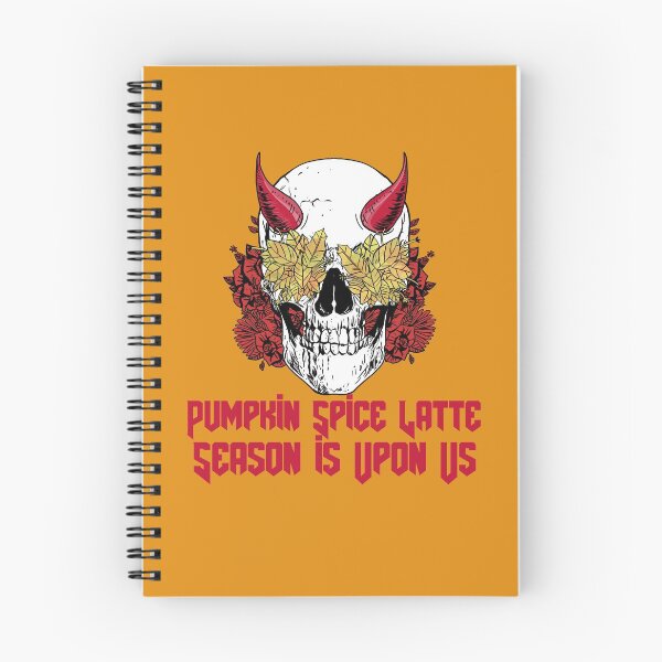 Item preview, PSL Pumpkin Spice Latte Season Autumn Skull designed and sold by IronicBGear.