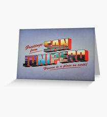 san junipero Greeting Card