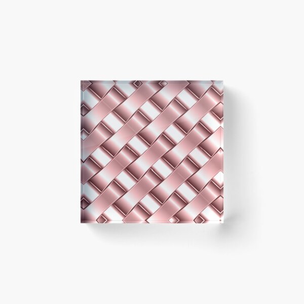 Item preview, Rose Gold Metallic Interwoven pattern-Chain Design designed and sold by ANikCreations.